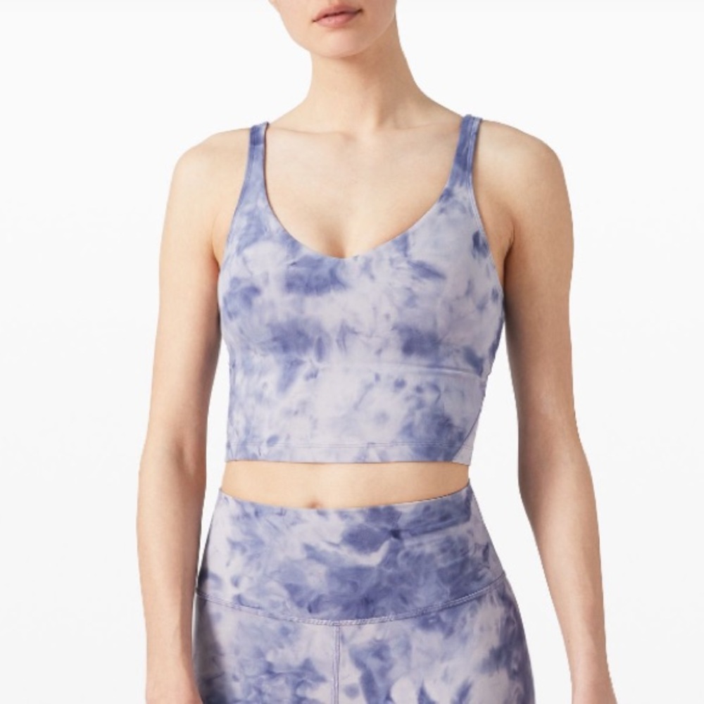 Lululemon Align Tank Top - Blue Shibori Tie-Dye, Size 10